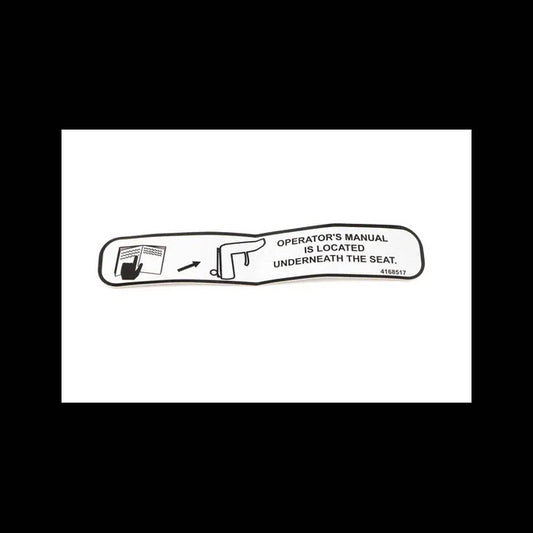 Manual Location Decal, 4168517