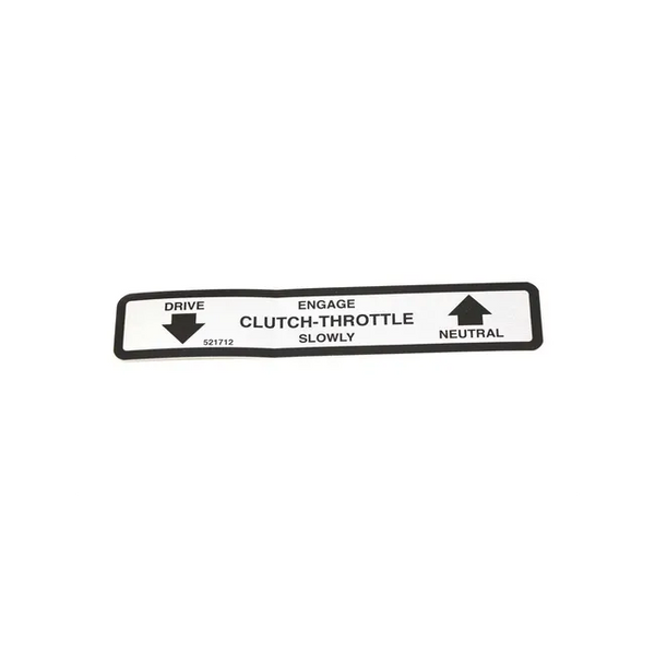 Bobcat 521712 Clutch Decal For Aerators, 521712
