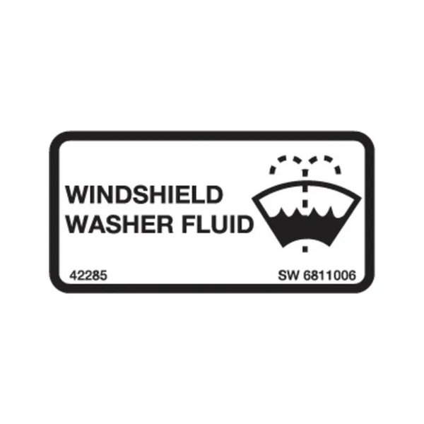 Bobcat 6811006 Washer Fluid Decal, 6811006